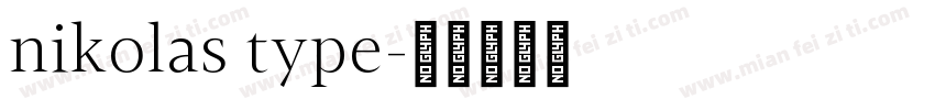 nikolas type字体转换